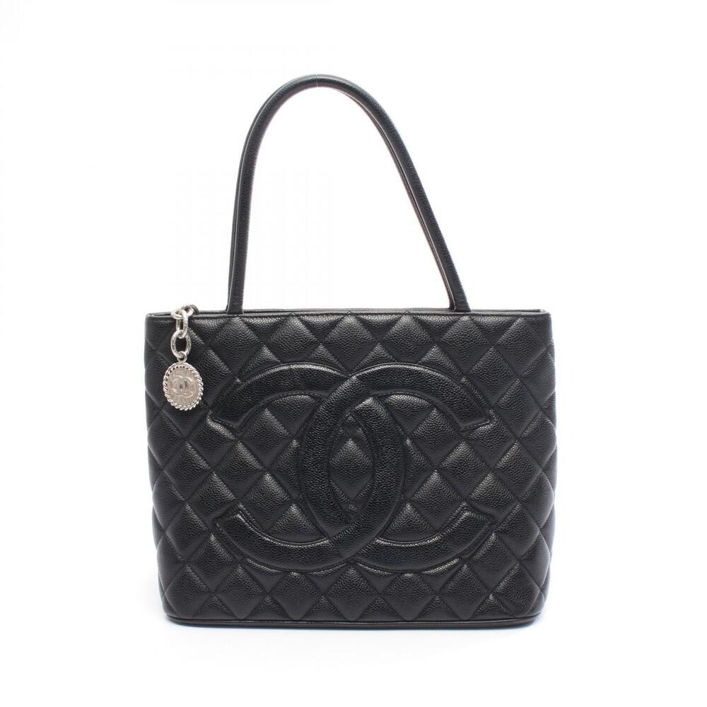 Chanel Reissue Tote Bag Leather Calfskin Cowhide Black